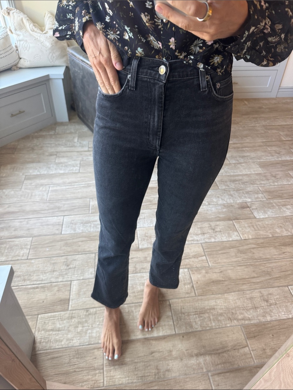 Agolde Black pinch Waist Jeans